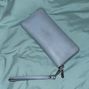Michael Kors Light Blue Wristlet Clutch